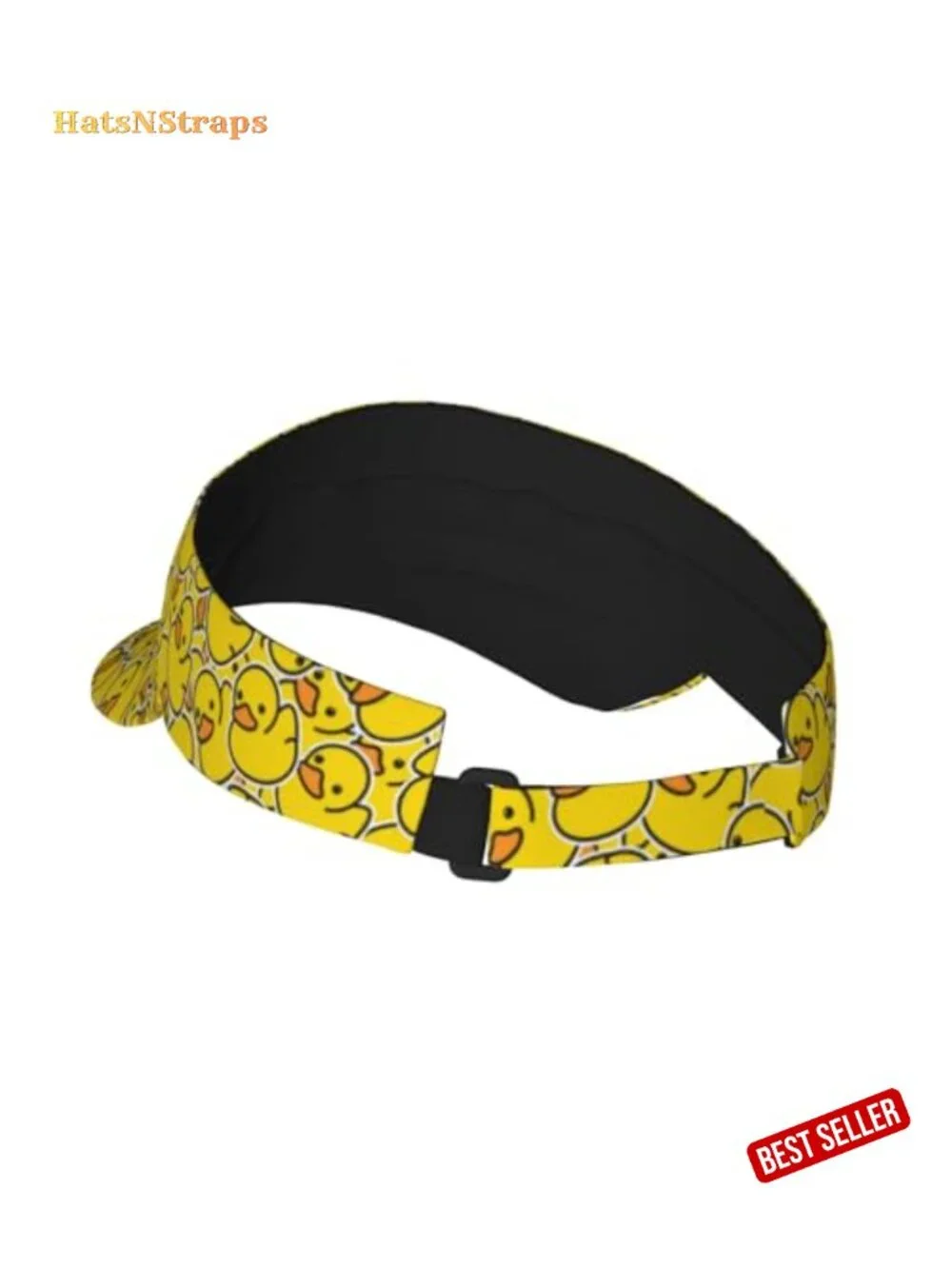 Duck Print Sport Sun Visor Hat Adjustable Velcro Baseball Cap Unisex